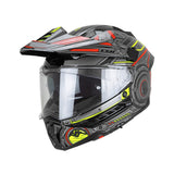 CGM 366R DUAL TECH CASCO ENDURO NEGRO ROJO AMARILLO FLUOR