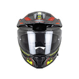 CGM 366R DUAL TECH CASCO ENDURO NEGRO ROJO AMARILLO FLUOR