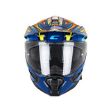 CGM 366R DUAL BEAT CASCO ENDURO AZUL NARANJA AMARILLO FLUOR