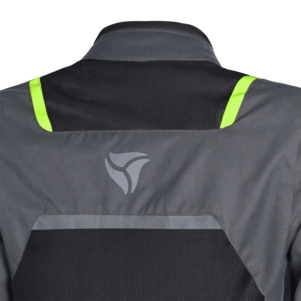 Chaqueta Textil Spiral Mesh Gris/Negro/Amarillo Fluo