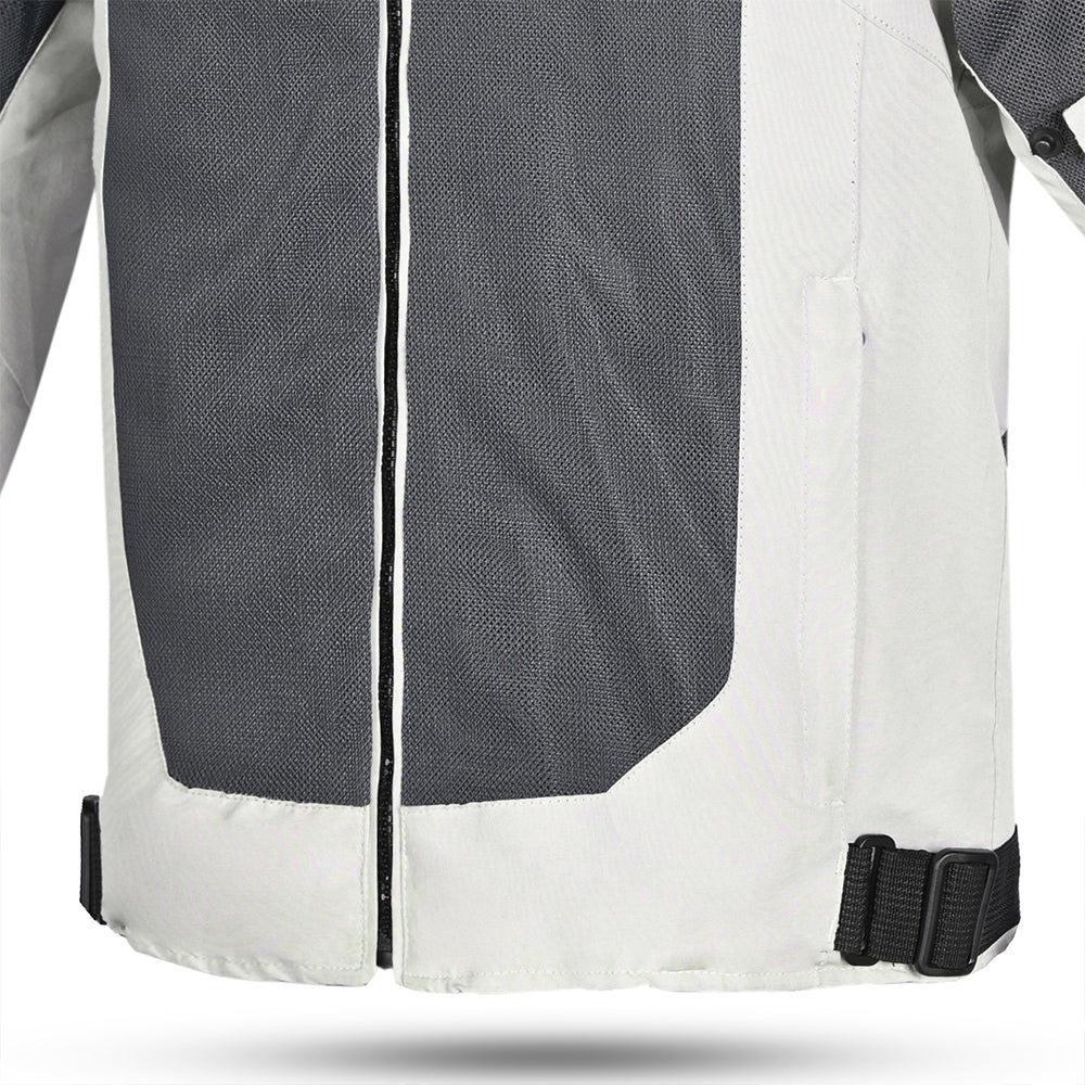 Chaqueta Textil Spiral Mesh Hielo/Gris/Amari Fluo