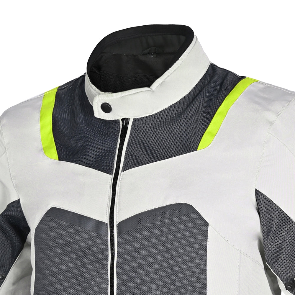 Chaqueta Textil Spiral Mesh Hielo/Gris/Amari Fluo