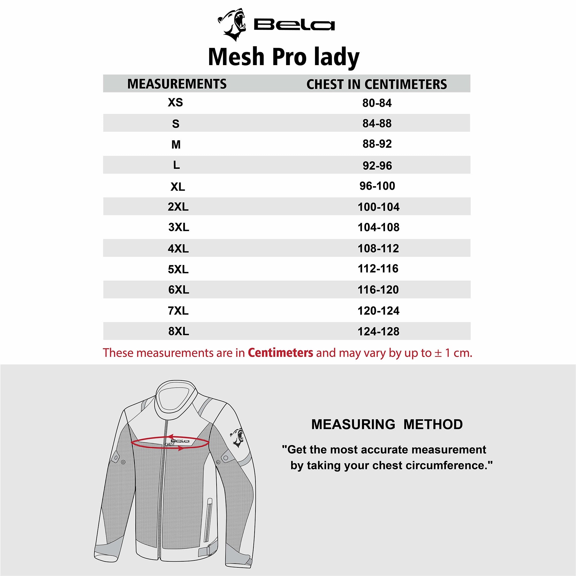 BELA - Chaqueta Textil Mesh Pro Lady Hielo