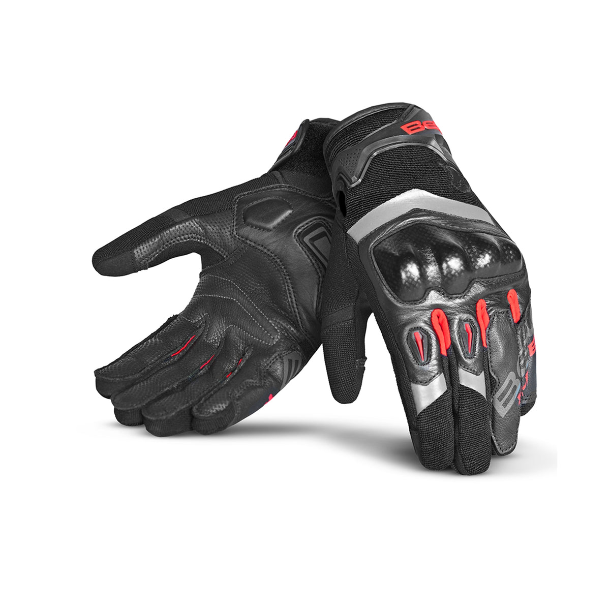 BELA - Guantes Textil Daring Man Rojo/Negro