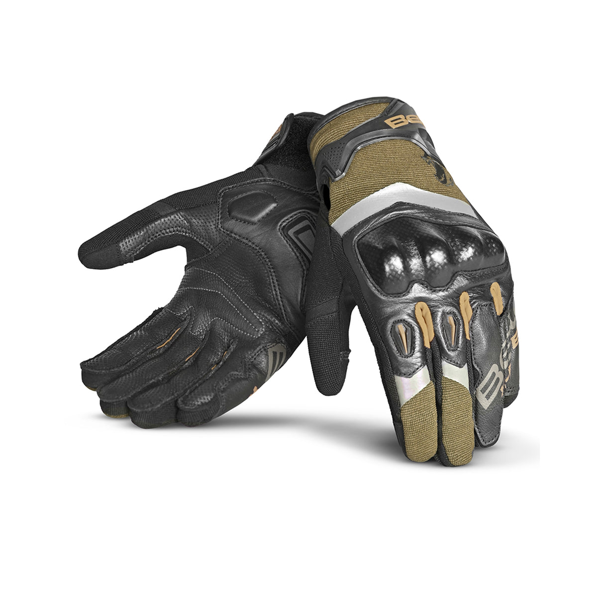 BELA - Guantes Textil Daring Man Verde/Negro/Gris