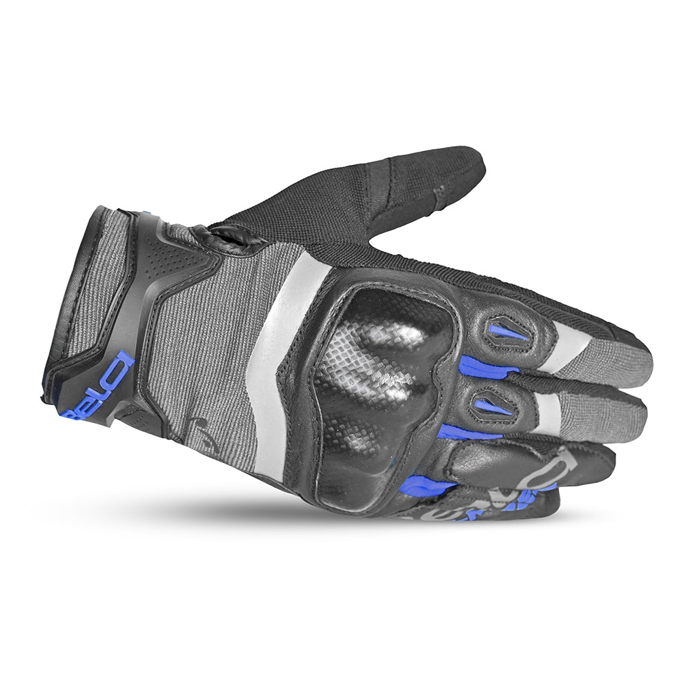 BELA - Guantes Textil Daring Gris/Negro/Azul