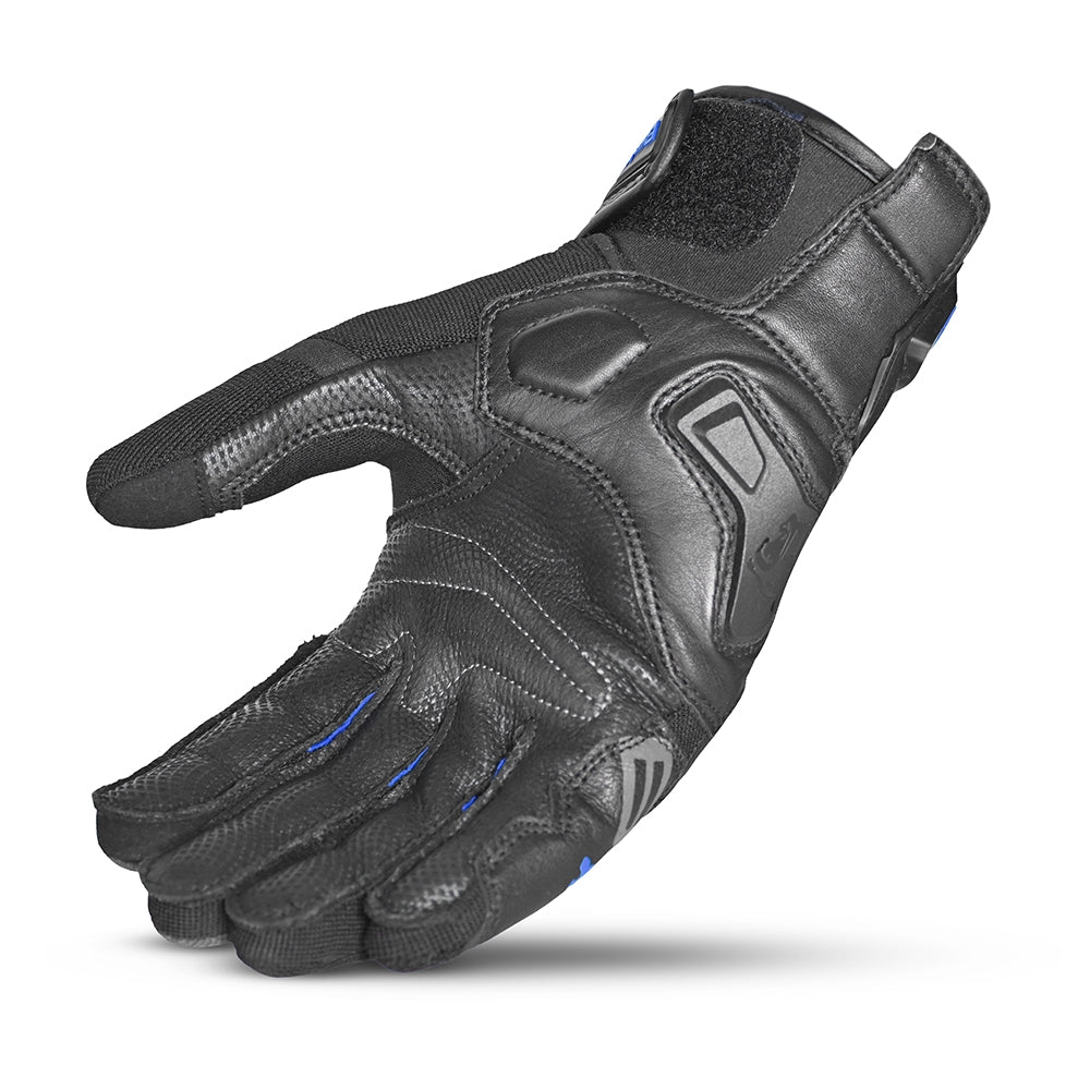 BELA - Guantes Textil Daring Gris/Negro/Azul