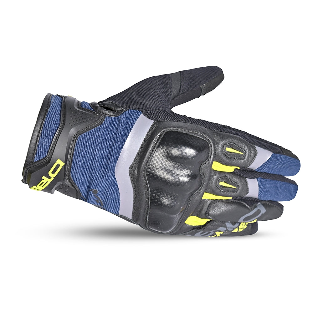 BELA - Guantes Textil Daring Man Azul/Amarillo/Negro