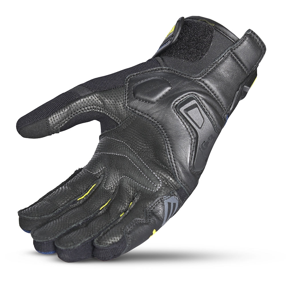 BELA - Guantes Textil Daring Man Azul/Amarillo/Negro