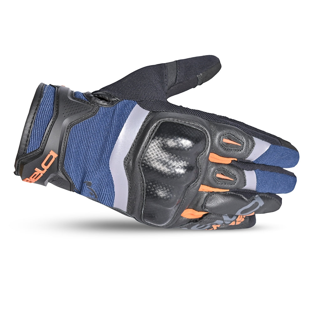 BELA - Guantes Textil Daring Man Azul/Naranja