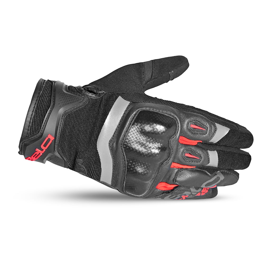 BELA - Guantes Textil Daring Man Rojo/Negro