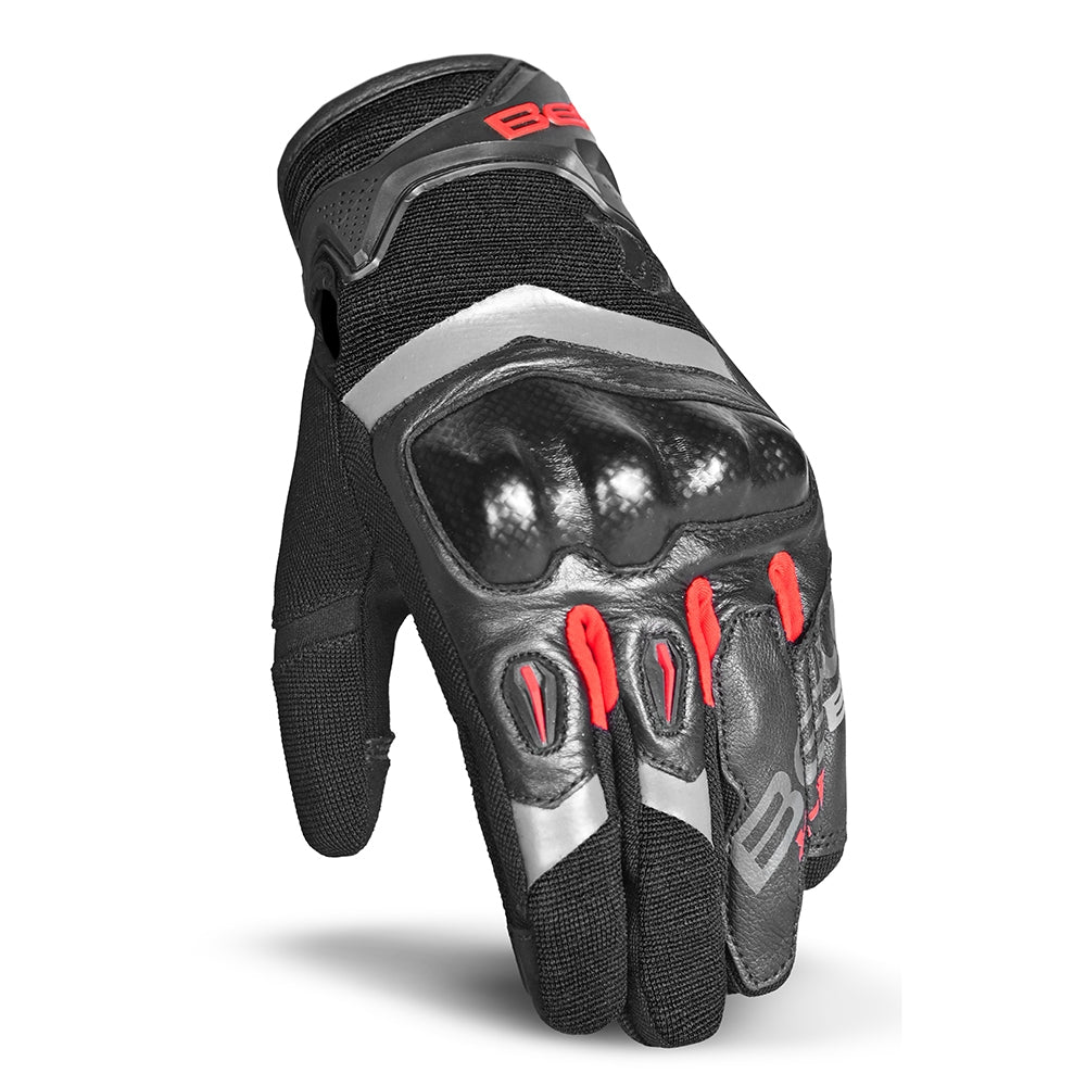 BELA - Guantes Textil Daring Man Rojo/Negro