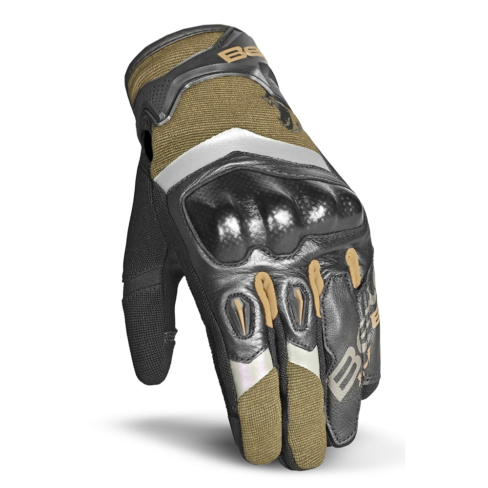 BELA - Guantes Textil Daring Man Verde/Negro/Gris