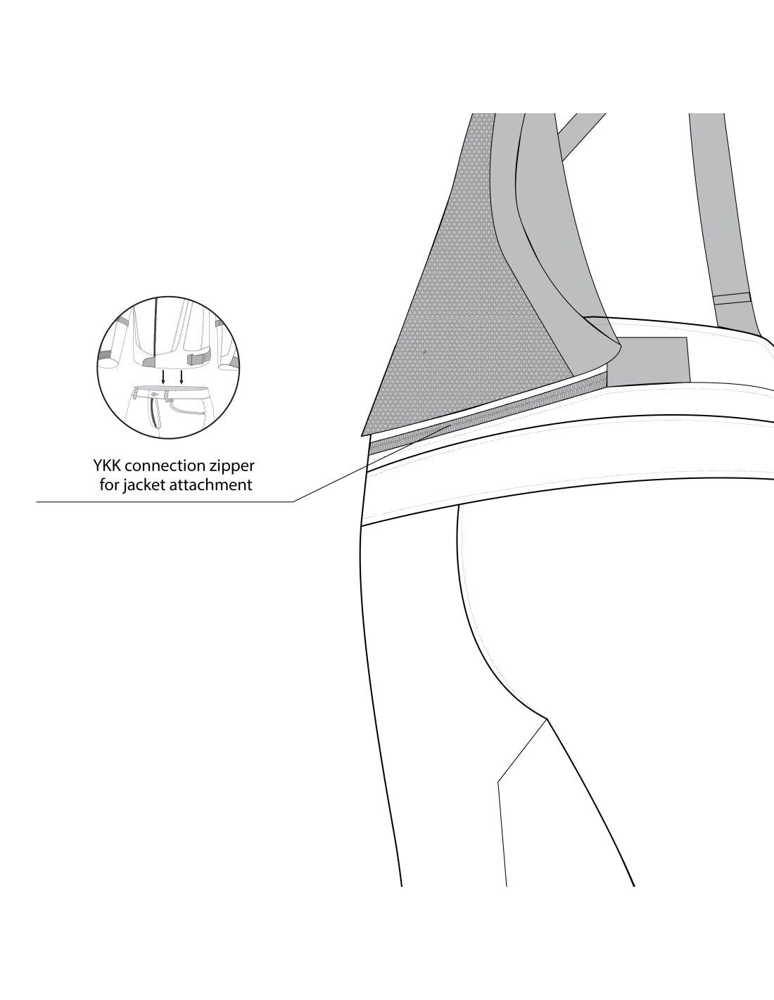 BELA - Pantalón Textil Calm Digger Corto Negro