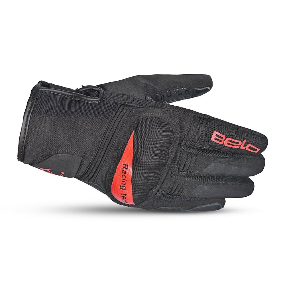 BELA - Guante Textil Boom Winter WP Negro/Rojo