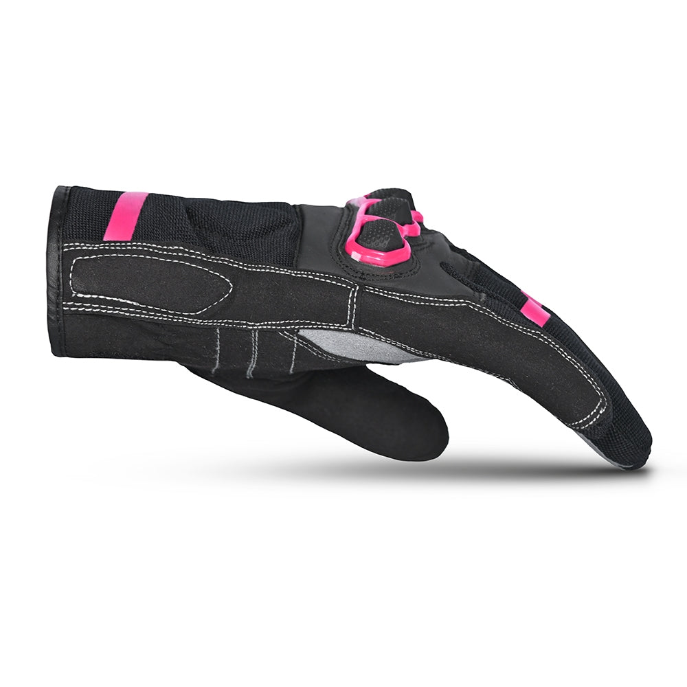 BELA - Guante Textil Tracker Winter WP lady Negro/Rosa