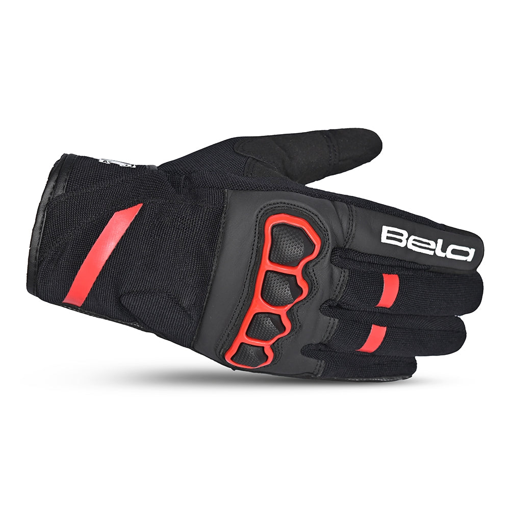 BELA - Guante Textil Tracker Winter WP Negro/Rojo