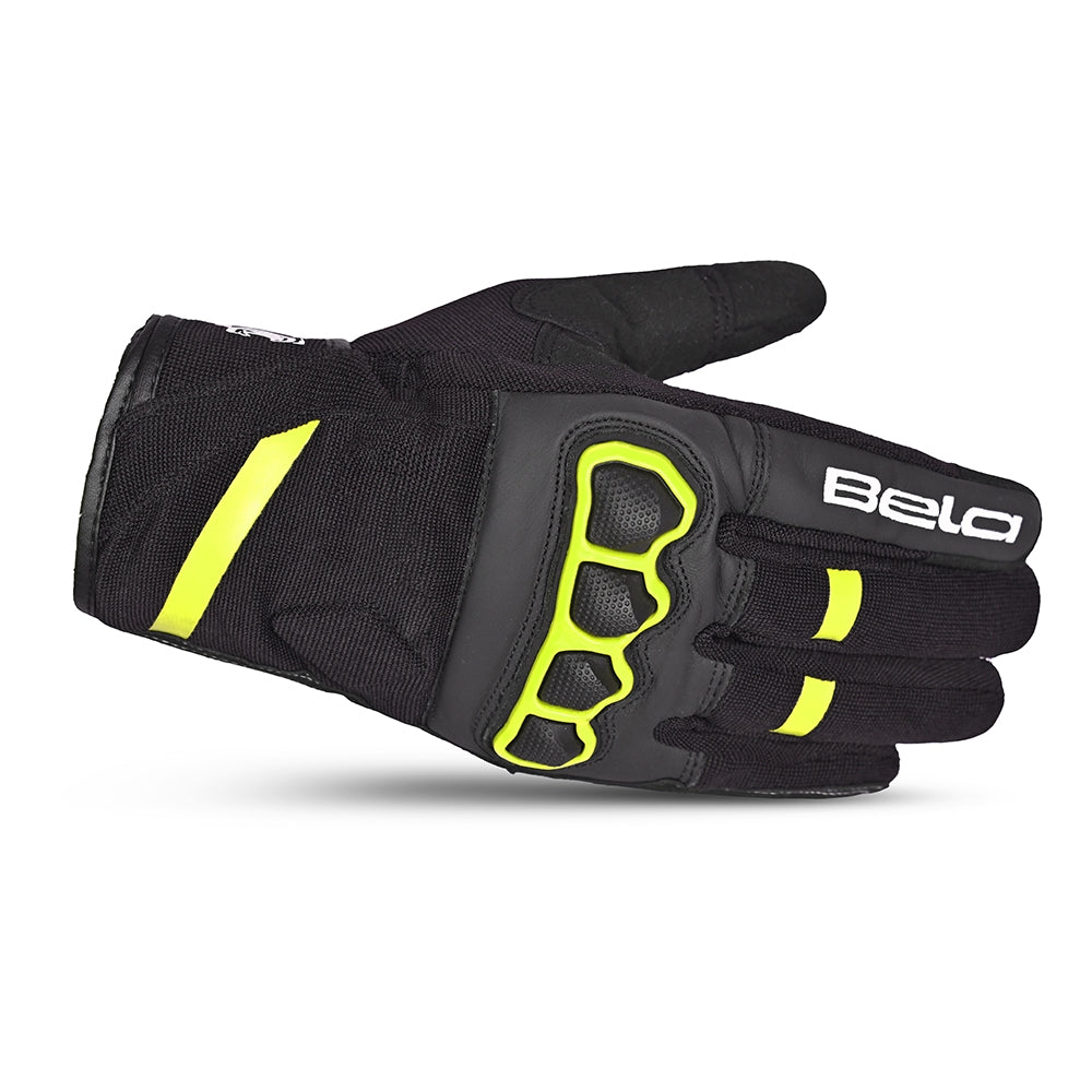 BELA - Guante Textil Tracker Winter WP Negro/Amarillo Fluor