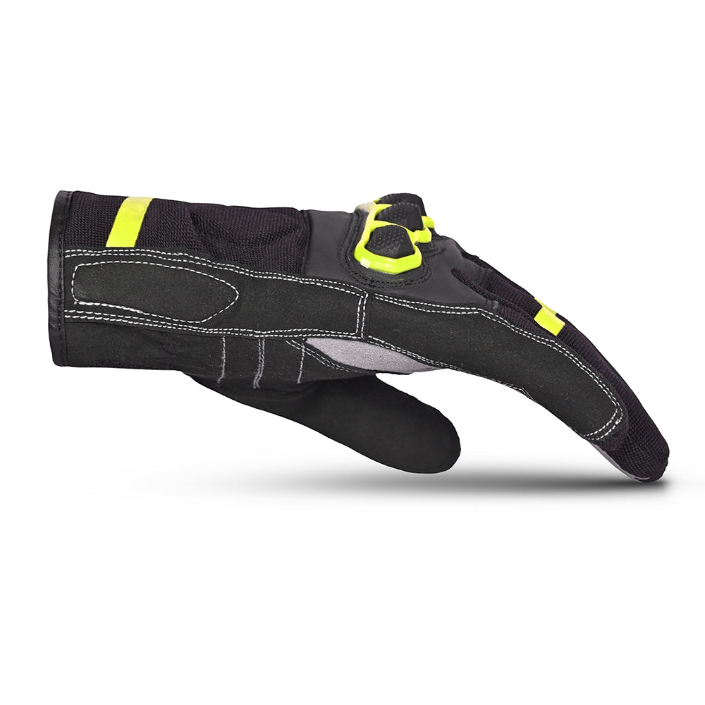 BELA - Guante Textil Tracker Winter WP Negro/Amarillo Fluor