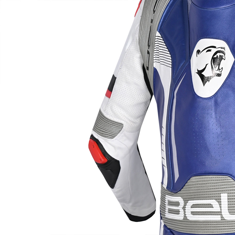 BELA-Tuta 1 PC X Race Bianco/Nero/Blu