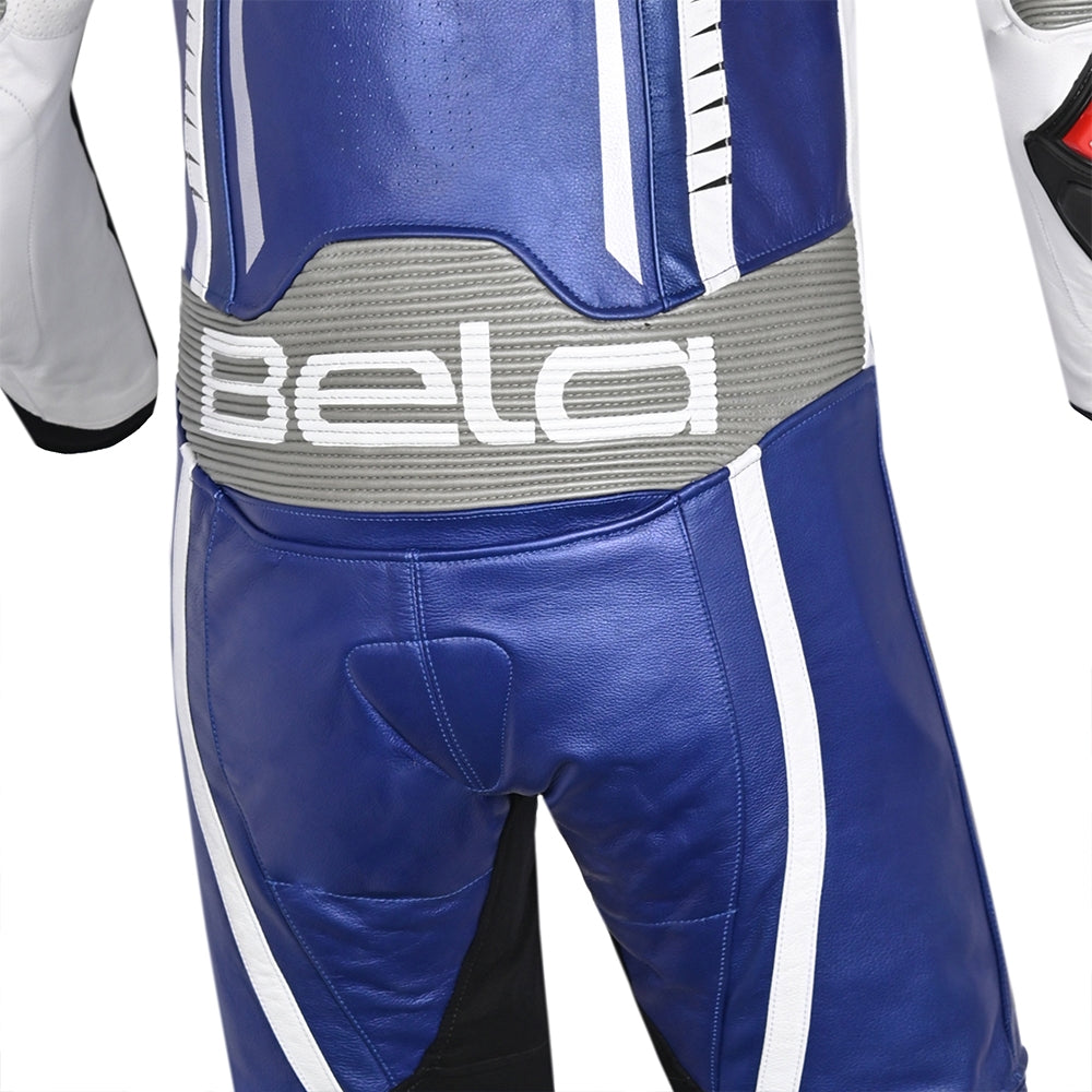 BELA-Tuta 1 PC X Race Bianco/Nero/Blu