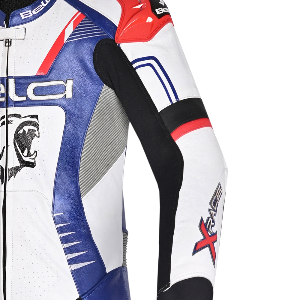 BELA-Tuta 1 PC X Race Bianco/Nero/Blu