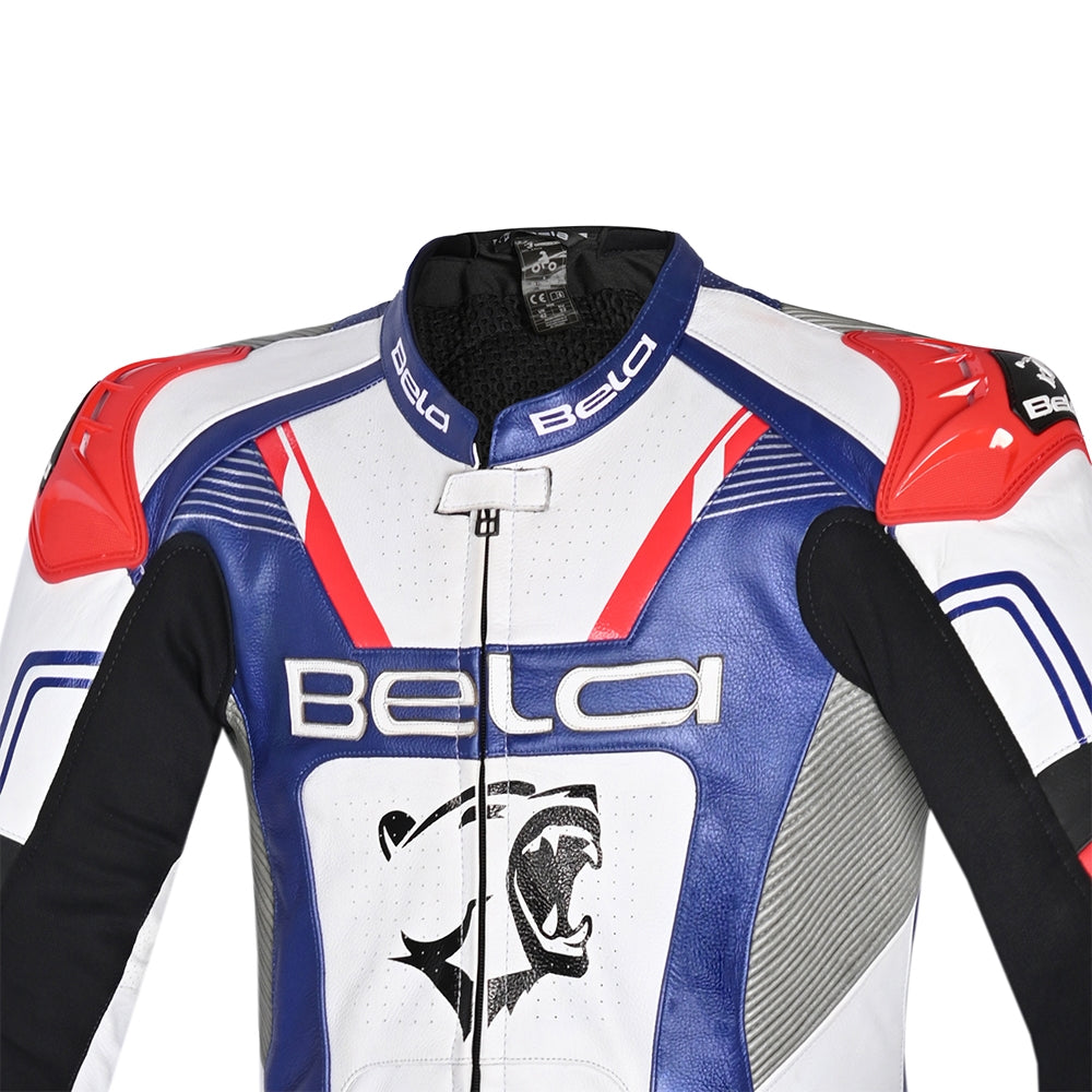 BELA-Tuta 1 PC X Race Bianco/Nero/Blu