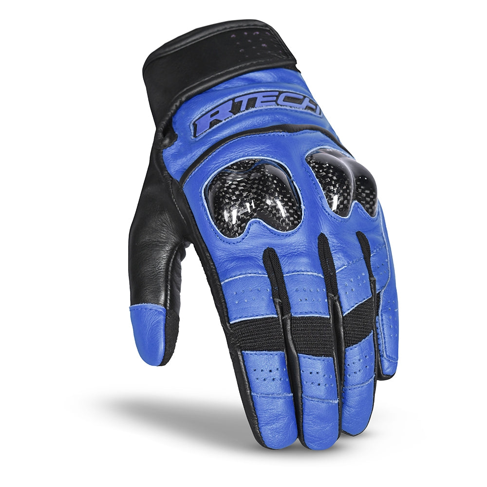 R-TECH - Guante Piel Falcon Summer Negro/Azul