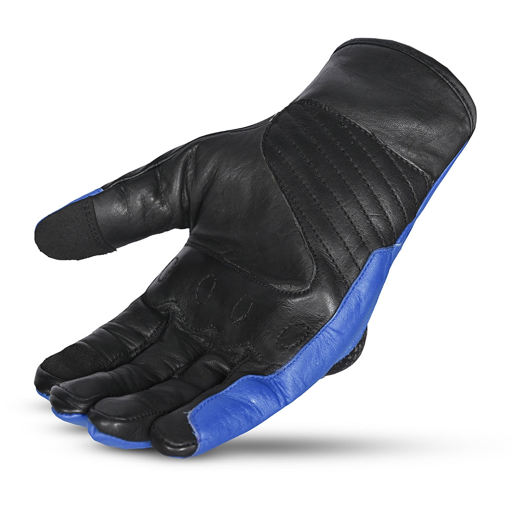 R-TECH - Guante Piel Falcon Summer Negro/Azul