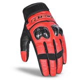 R-TECH - Guante Piel Falcon Summer Negro/Rojo