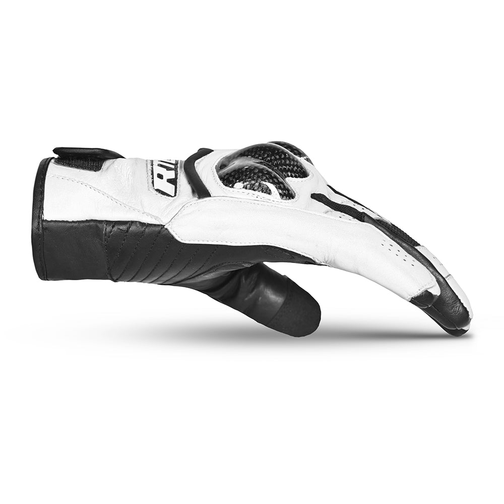 R-TECH - Guante Piel Falcon Summer Negro/Blanco