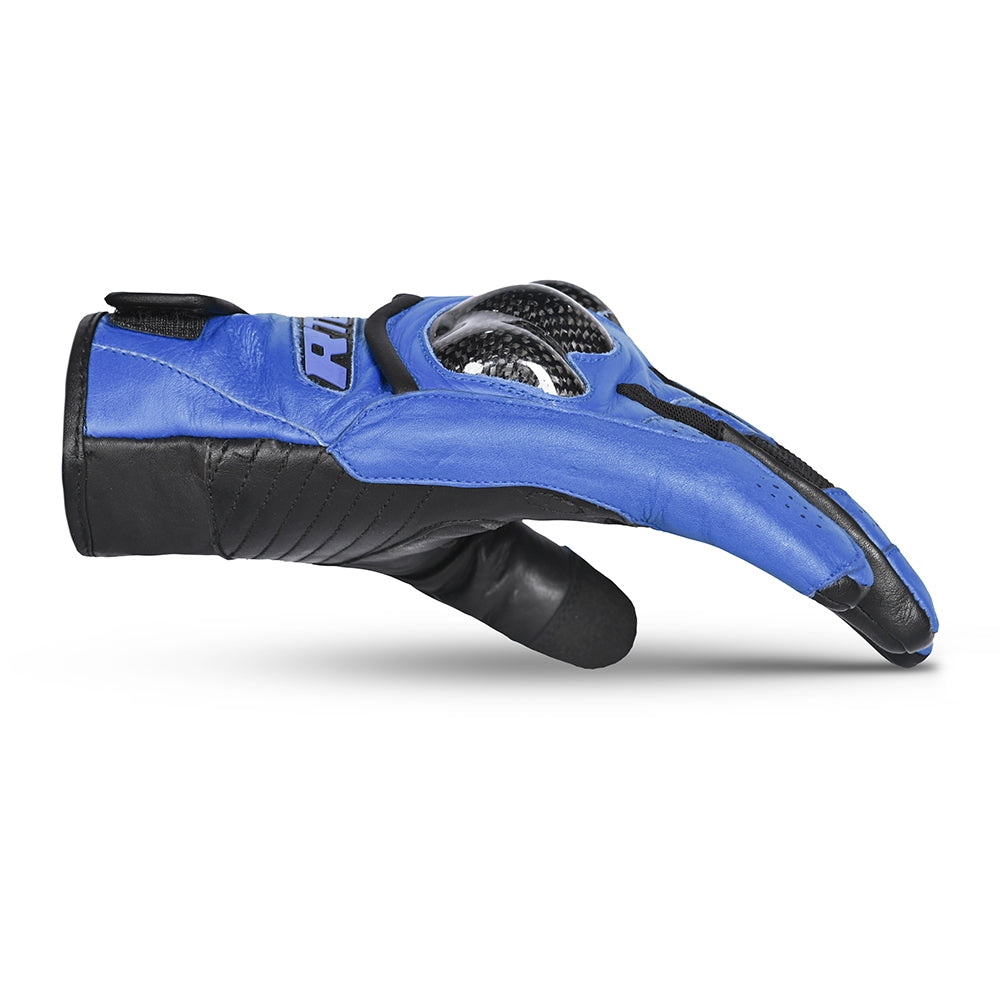 R-TECH - Guante Piel Falcon Summer Negro/Azul