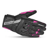 BELA - Guante Piel Blast Lady Negro/Rosa