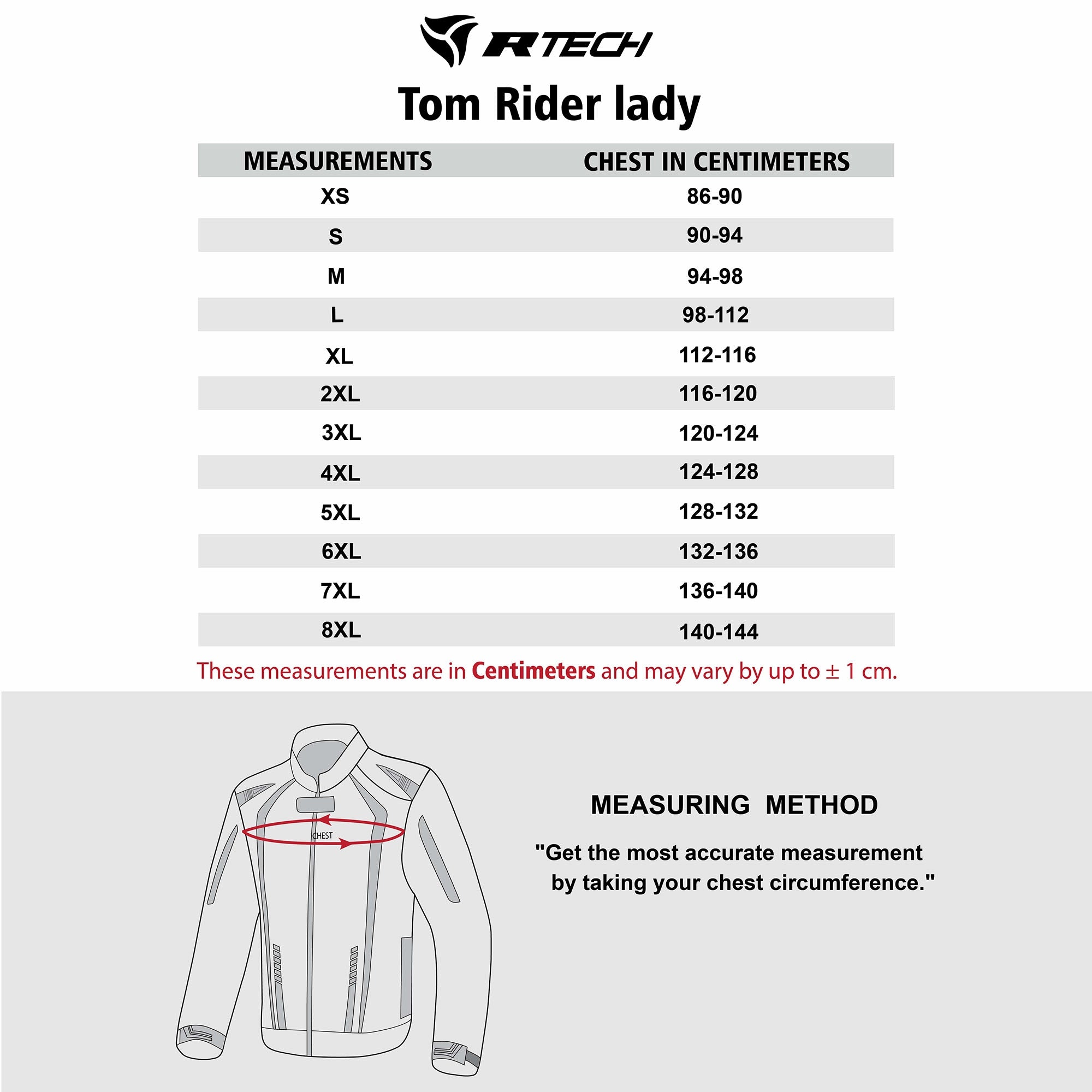 R-TECH - Chaqueta Piel Tom Rider Lady Negro/Rosa