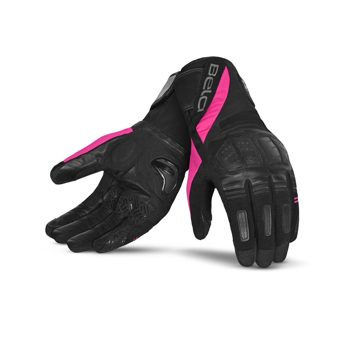 BELA - GUANTE PIEL HIGHWAY WINTER WP LADY NEGRO/ROSA