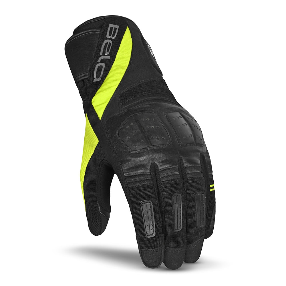 BELA - Guante Piel Highway Winter WP Negro/Amarillo Fluor