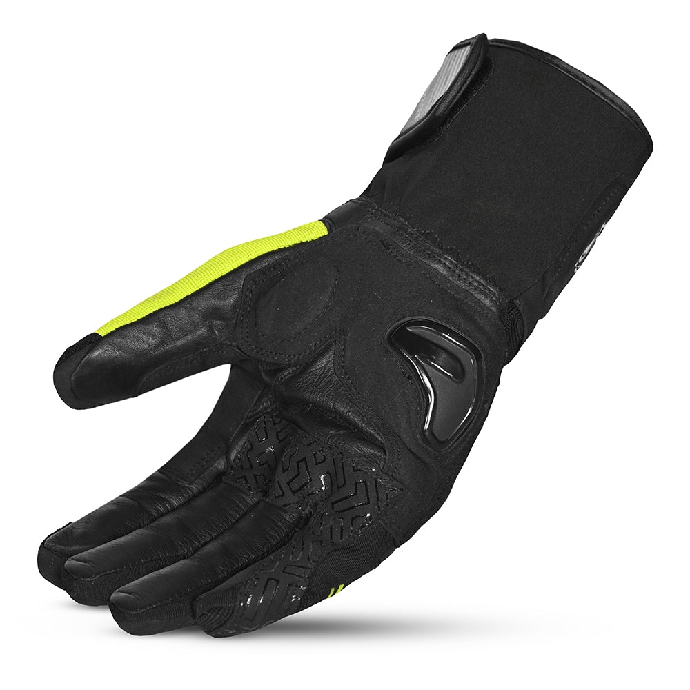 BELA - Guante Piel Highway Winter WP Negro/Amarillo Fluor