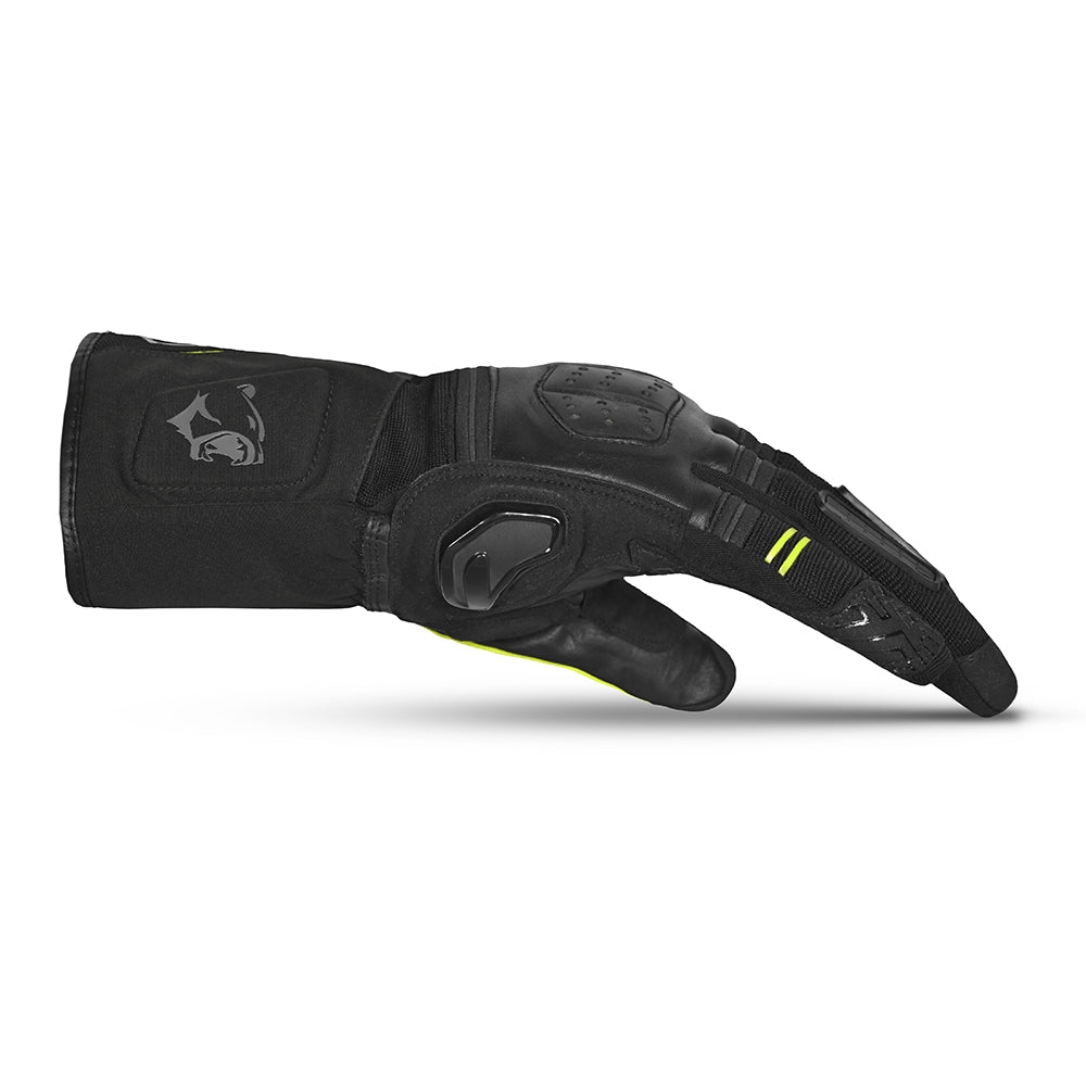 BELA - Guante Piel Highway Winter WP Negro/Amarillo Fluor