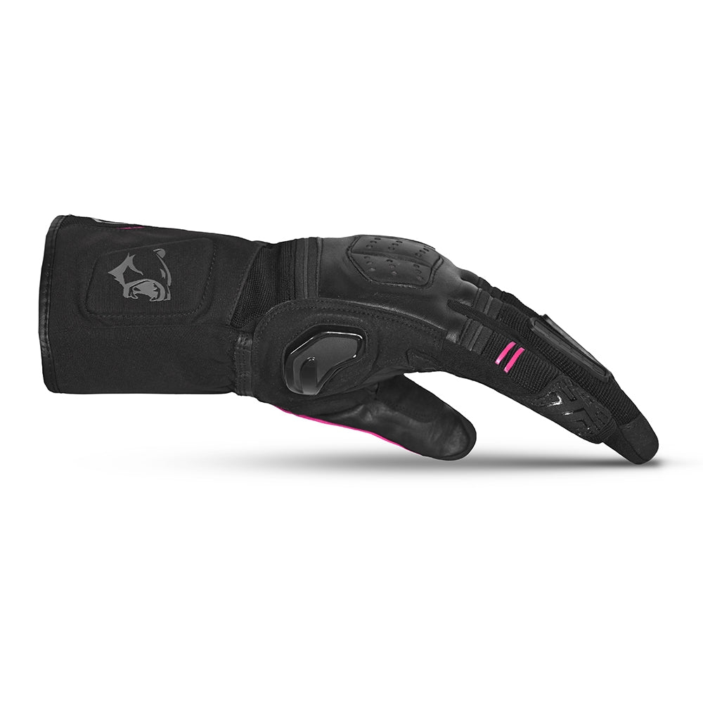 BELA - GUANTE PIEL HIGHWAY WINTER WP LADY NEGRO/ROSA