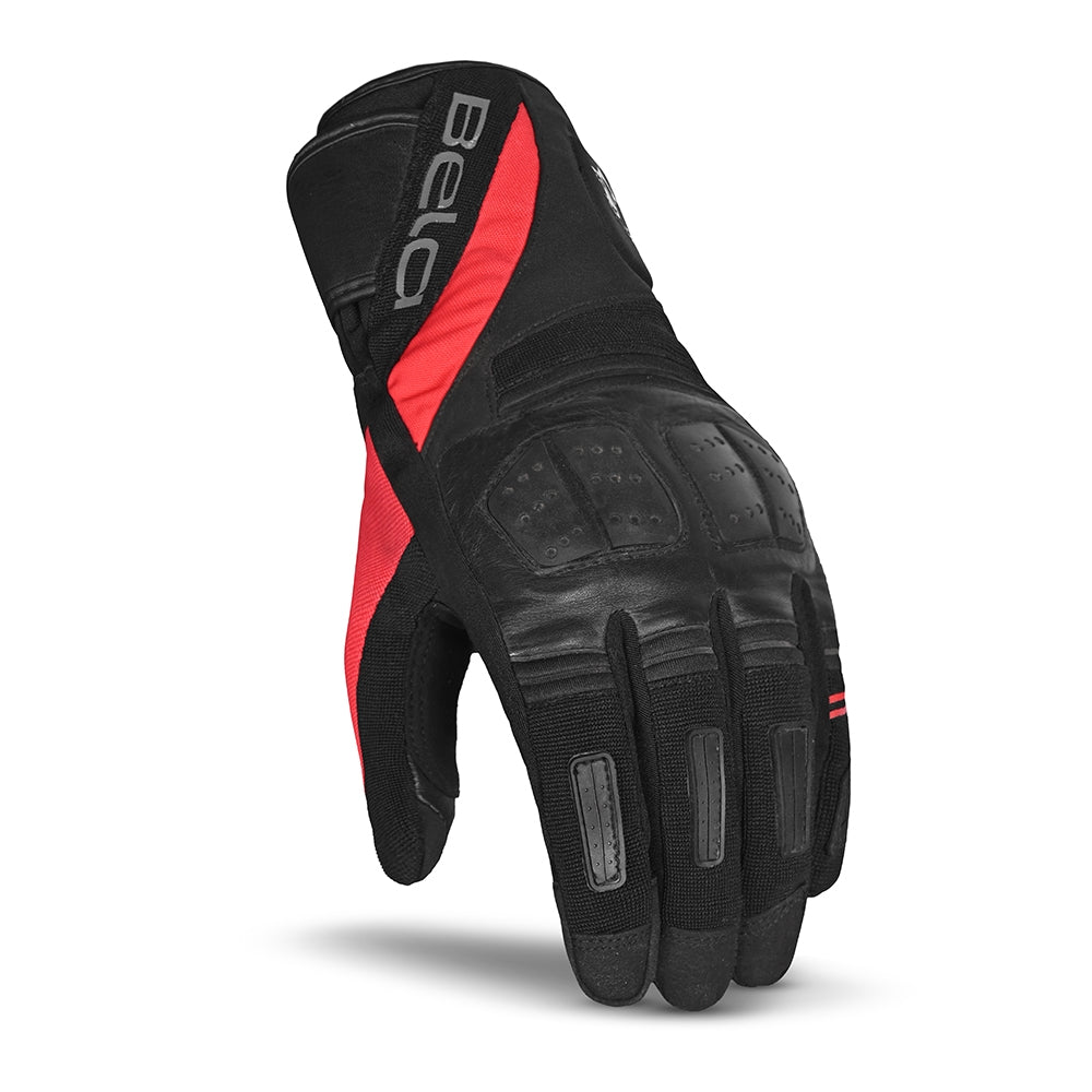 BELA - Guante Piel Highway Winter WP Negro/Rojo