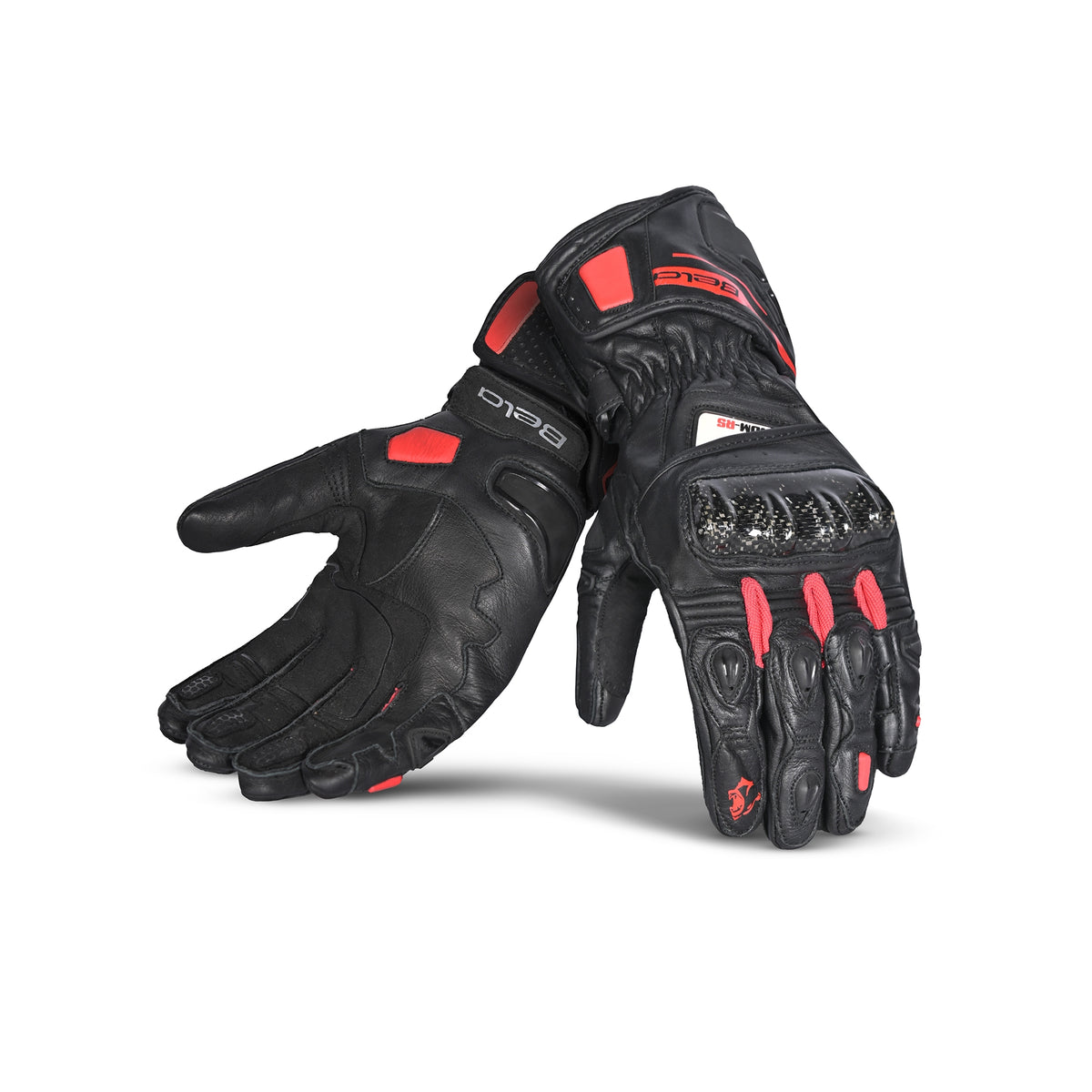 BELA - Guante Piel Venom RS Racing Man Negro/Rojo