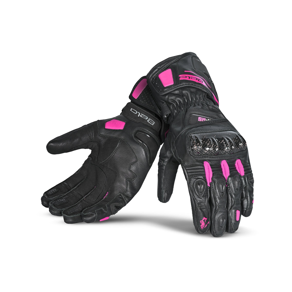 BELA - Guante Piel Venom RS Racing Lady Negro/Rosa