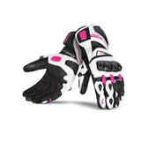 BELA - Guante Piel Venom RS Racing Lady Blanco/Negro/Rosa