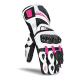 BELA - Guante Piel Venom RS Racing Lady Blanco/Negro/Rosa