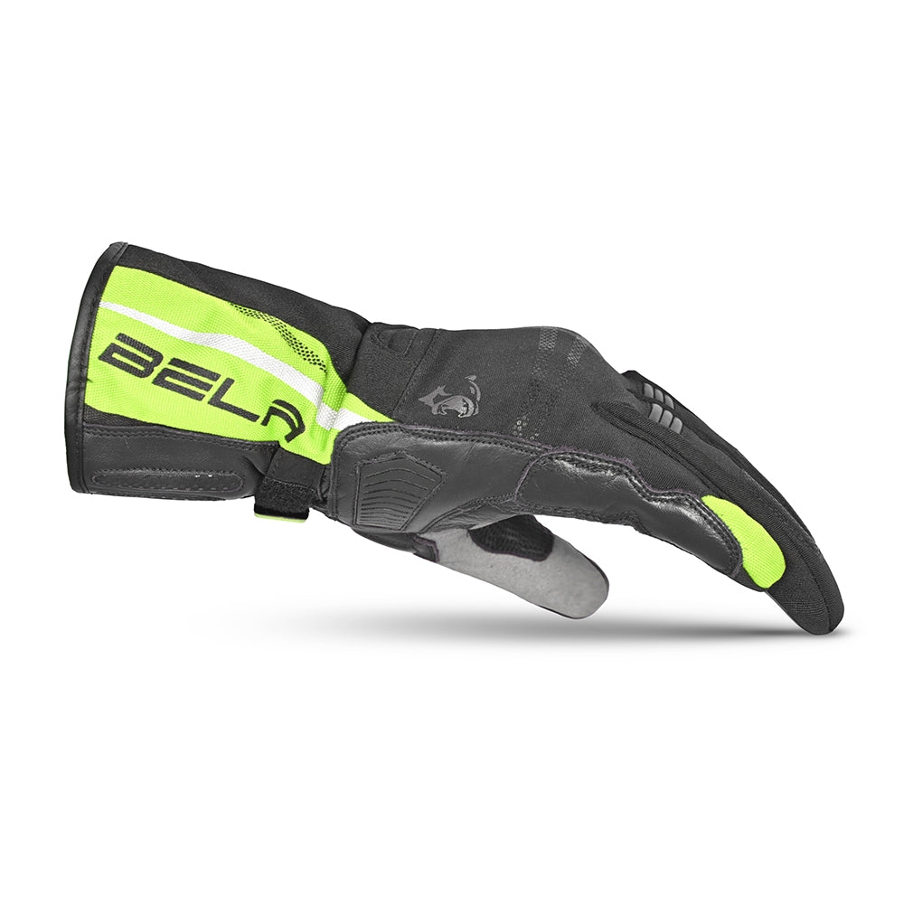BELA - Guante Piel Iglo Winter WP Negro/Amarillo Fluor