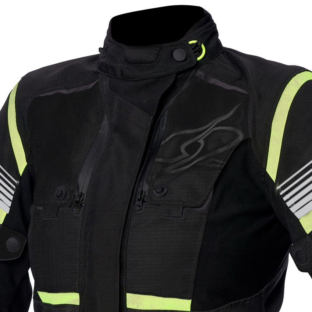 SPYKE Equator Dry Techno Lady Jacket Negro/Antra/Amarillo