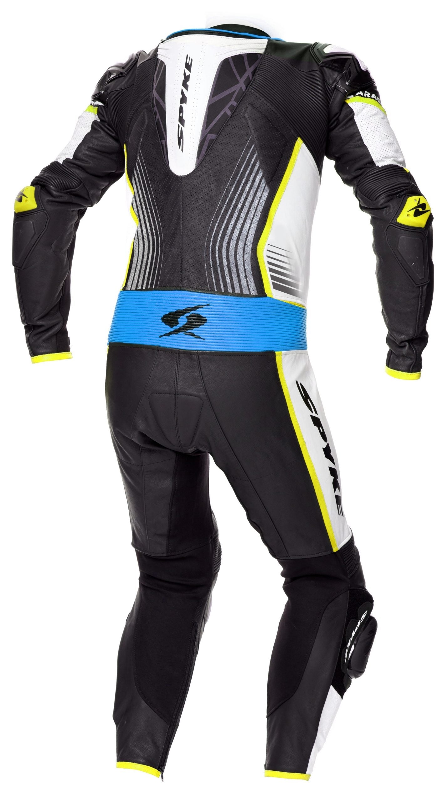 SPYKE - ARAGON RACE 1PC SUIT BLUE/BLACK/FLUO YELLOW