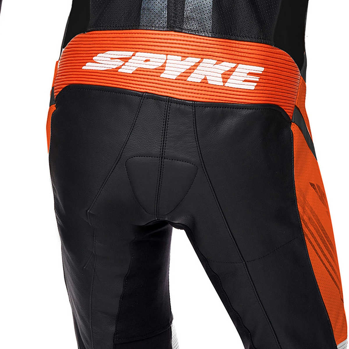 SPYKE - ESTORIL RACE 1PC SUIT BLACK/WHITE/ORANGE