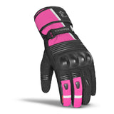 BELA - Guante Piel Ice Winter WP Lady Negro/Rosa