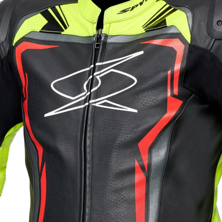 SPYKE - ASSEN RACE 2.0 1PC SUIT BLK/YELLOW FLUO/RED FLUO